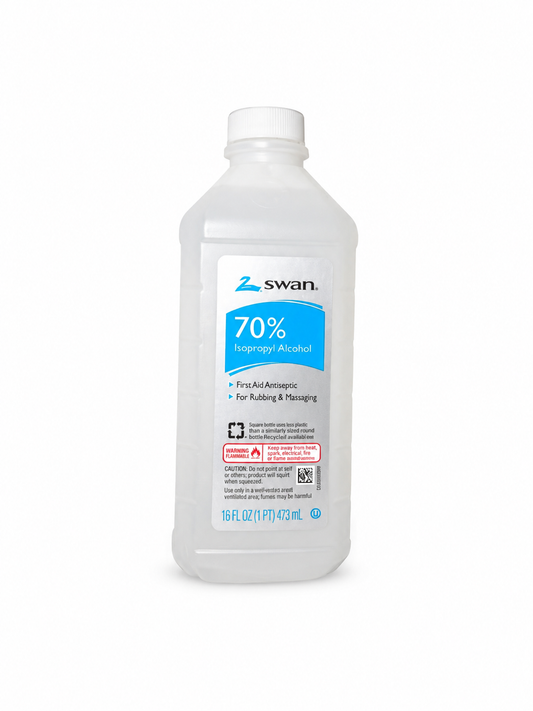 Swan Álcool Isopropílico 70% – Frasco 473 mL