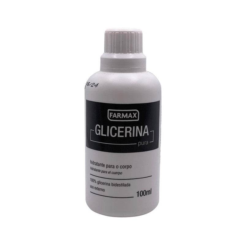 Frasco de Glicerina Bidestilada Farmax 100% pura