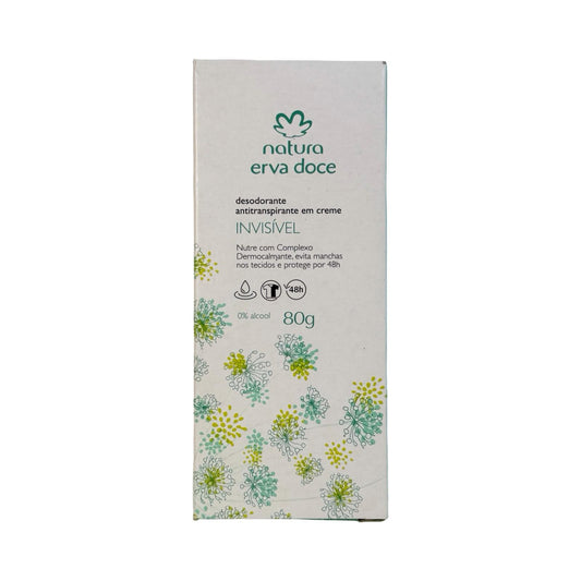 Desodorante Antitranspirante em Creme Natura Erva Doce Invisível 80g