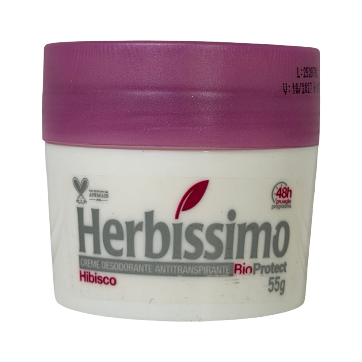 Desodorante em Creme Antitranspirante Herbíssimo Hibisco BioProtect 55g