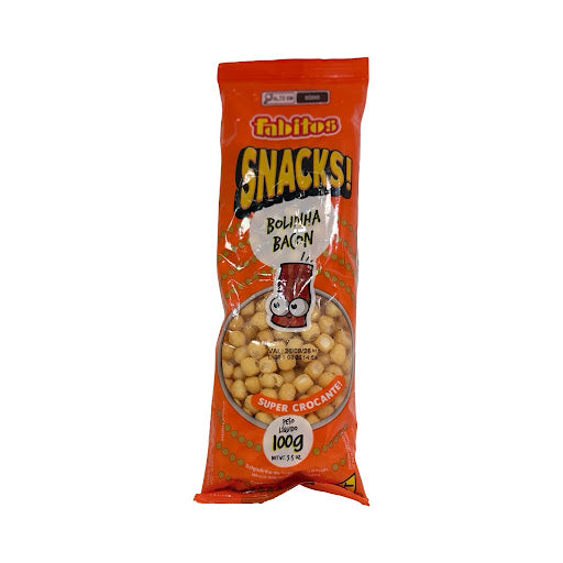 Salgadinho de Trigo Fabitos Bolinha Sabor Bacon Super Crocante – 100g