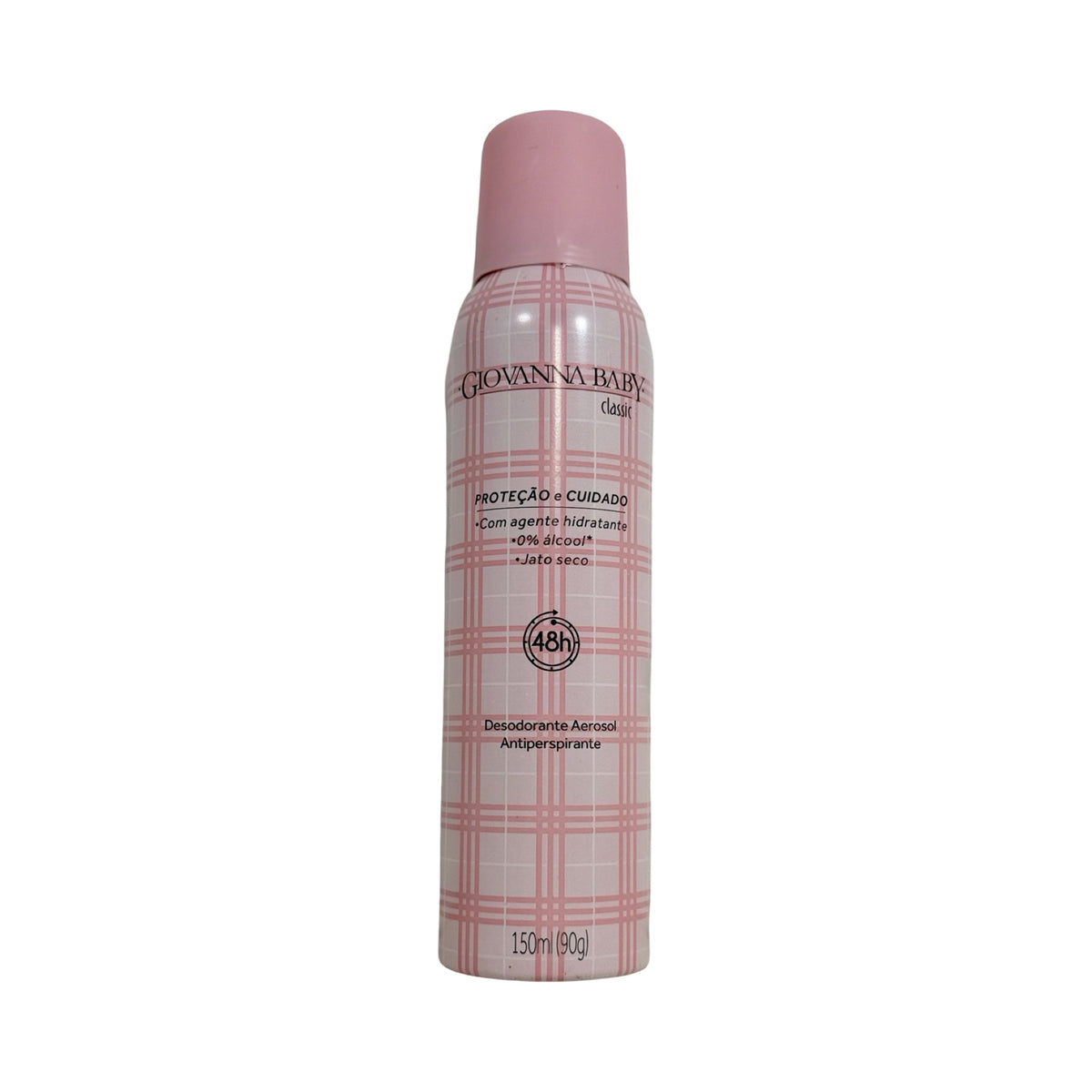 Desodorante Antitranspirante Aerossol Giovanna Baby Classic 48h Jato Seco – 150ml (90g)
