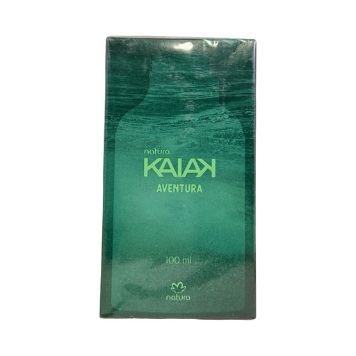 Caixa do perfume Natura Kaiak Aventura Masculino 100 ml, embalagem verde