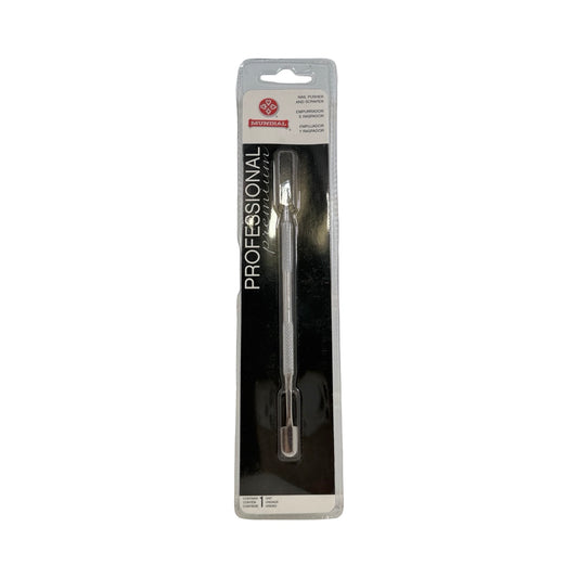 Espátula Empurrador e Raspador de Cutículas Mundial Professional Premium em Aço Inox