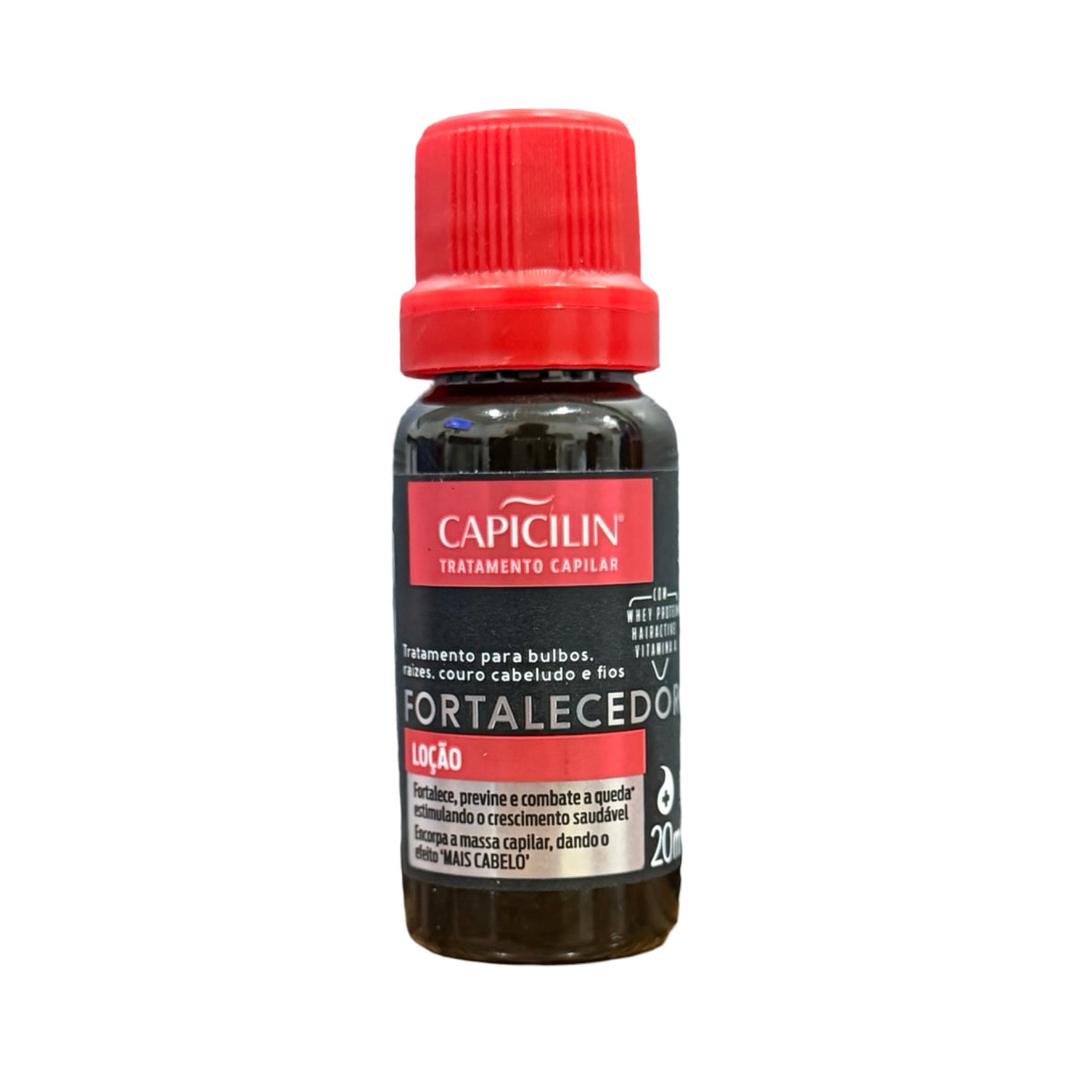 Loção Fortalecedora Capicilin Tratamento Antiqueda e Efeito Mais Cabelo – 20ml