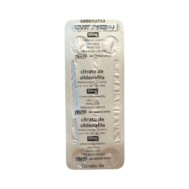 Citrato de Sildenafila 50mg Teuto – 4 Comprimidos Revestidos