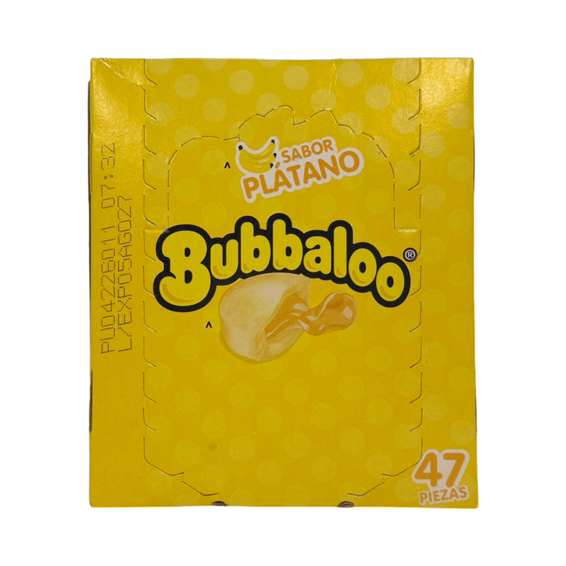 Chiclete Bubbaloo Banana – Caixa com 47 Unidades