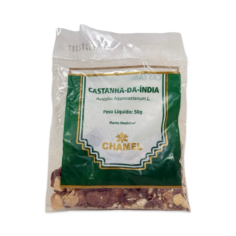 Castanha-da-Índia Chamel (Aesculus hippocastanum L.) Planta Medicinal – 50g