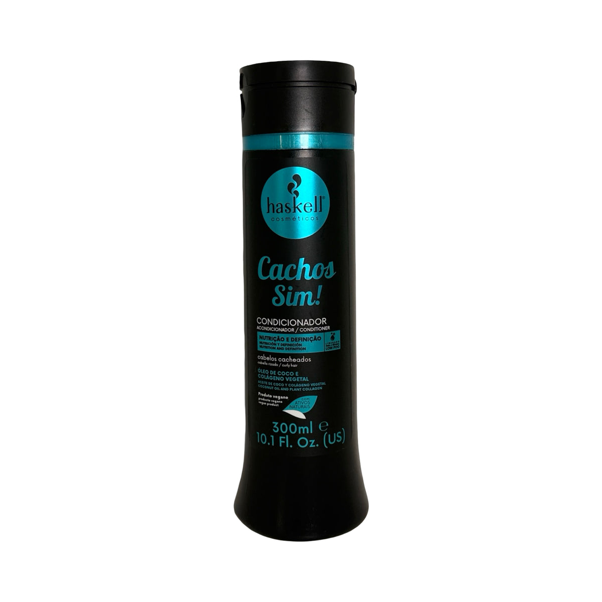 Condicionador Haskell Cachos Sim! Nutrição e Definição (Óleo de Coco e Colágeno Vegetal) – 300ml