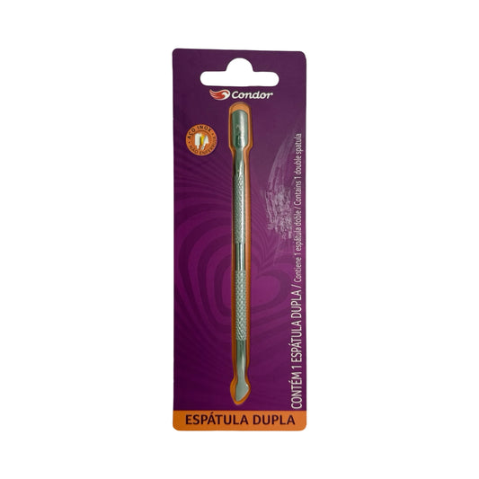 Condor Stainless Steel Dual-Ended Cuticle Pusher & Spatula – Professional Nail Prep Tool