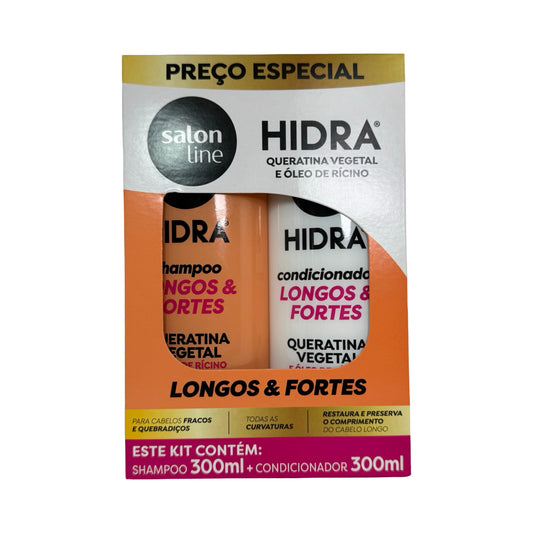Kit Salon Line Hidra Longos & Fortes – Força Máxima e Crescimento 300ml