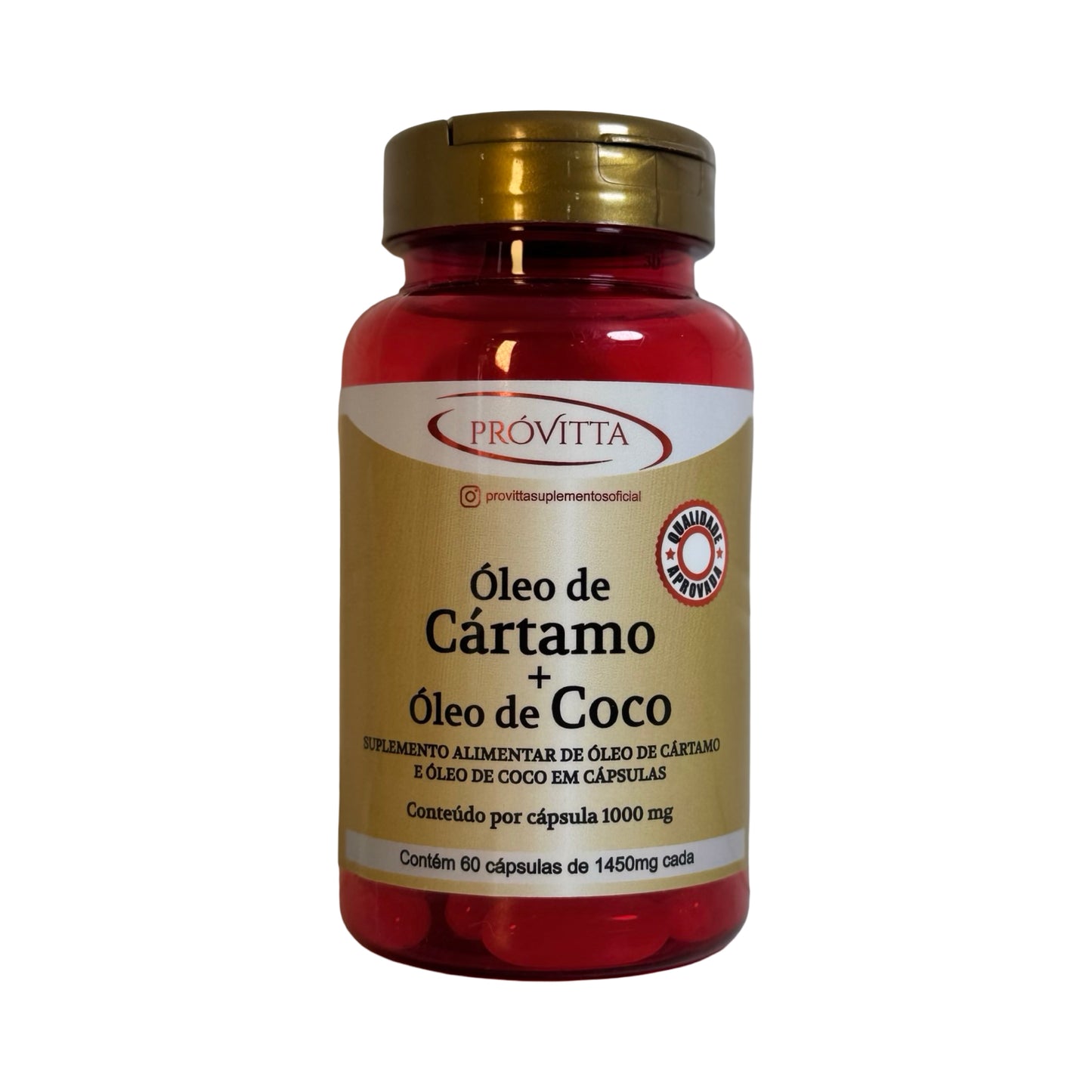 Próvitta Safflower & Coconut Oil Blend (Óleo de Cártamo + Coco) – 60 Softgels