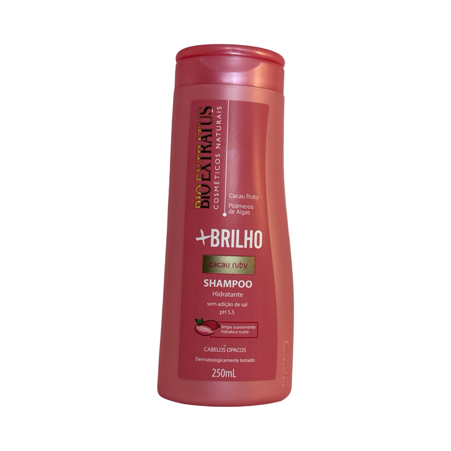 Bio Extratus +Brilho Cacau Ruby Shampoo 250mL – Hydrating Shine Shampoo for Dull Hair