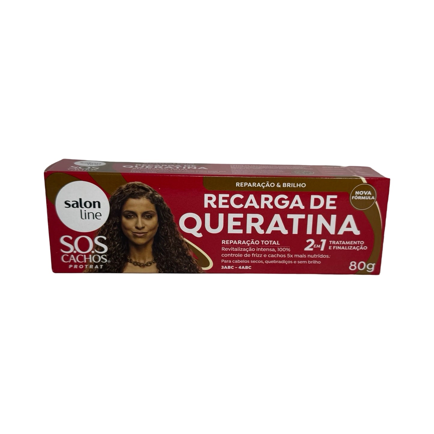 Recarga de Queratina Salon Line S.O.S Cachos (80g) – Reparação & Brilho