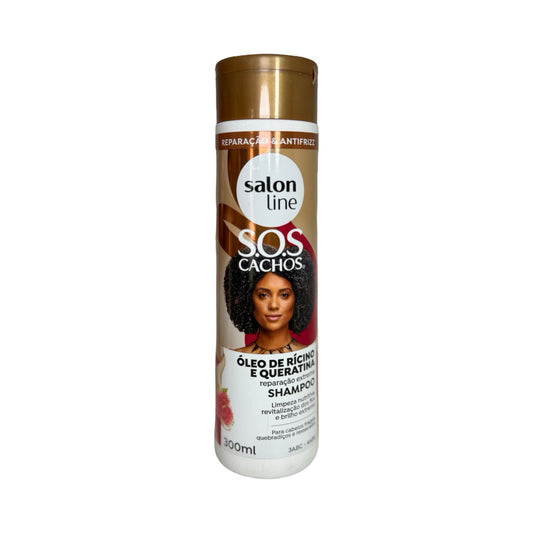 Salon Line S.O.S Cachos - Shampoo Óleo de Rícino e Queratina (300ml)