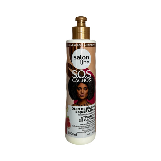 Salon Line S.O.S Cachos - Ativador de Cachos Óleo de Rícino e Queratina (300ml)