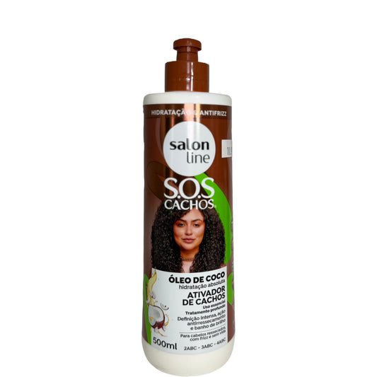 Salon Line S.O.S Cachos Ativador de Cachos Óleo de Coco 500ml