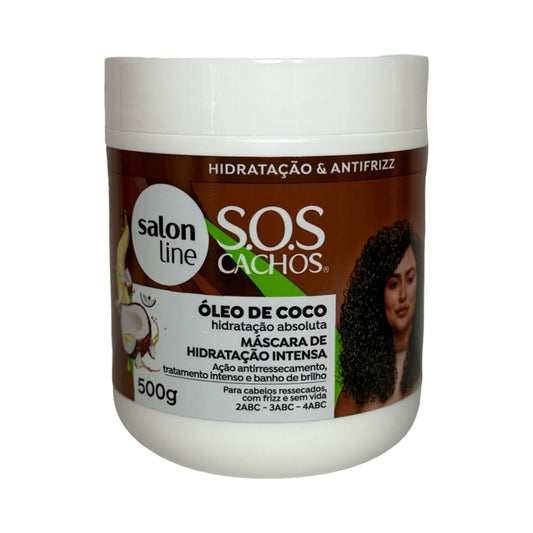 Salon Line S.O.S Cachos: Máscara Óleo de Coco Hidratação Absoluta (500g)