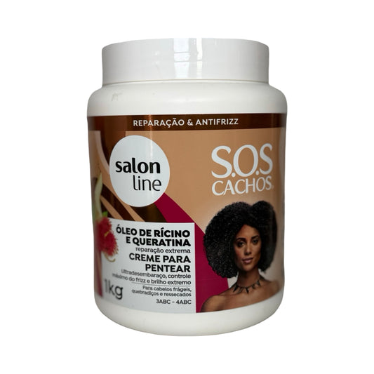 Salon Line S.O.S Cachos: Creme para Pentear Reparação Extrema (1kg)