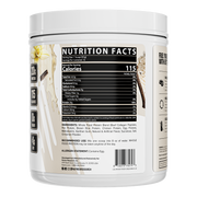 Tabela nutricional e ingredientes da Whole Food Protein Nutrex sabor baunilha: 115 kcal e 20 g de proteína por dose