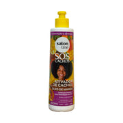 Ativador de Cachos Salon Line S.O.S Cachos Óleo de Manga 300ml, frasco com tampa amarela